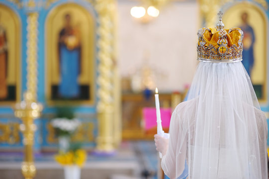 Bride In An Orthodox Wedding Ceremony