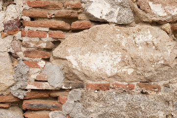 Fototapeta premium texture that shows the details of the construction of a wall..