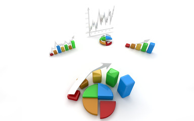 business finance chart, diagram, bar, graphic