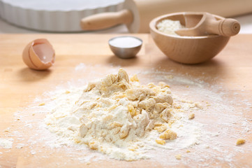 preparation of a sweet pie