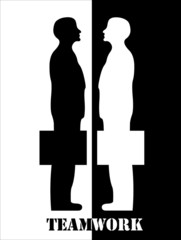 Image of vector Team Work