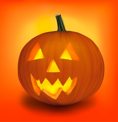Halloween pumpkin. Vector.