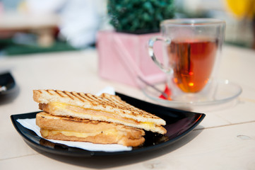 Toast at the terrace