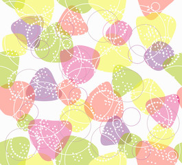 Colorful seamless pattern. Background with geometric figures