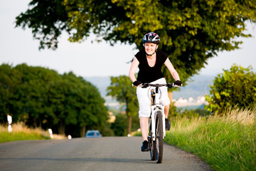 Fototapeta premium cycling woman