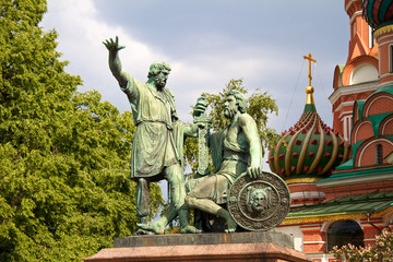 Fototapeta na wymiar Pomnik Minina i Pozharsky, Moskwa, Plac Czerwony
