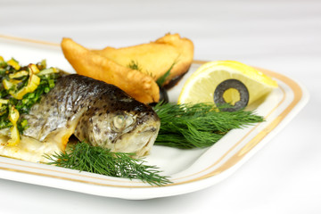 Pan-roasted trout