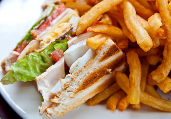 Sandwich with chicken,