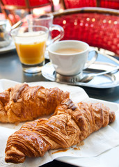 Breakfast with coffee