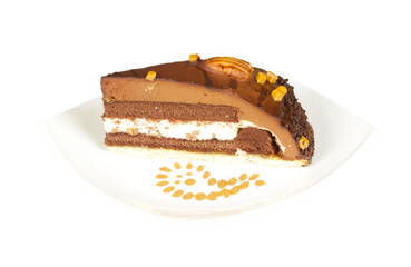 cake truffle with black chocolate