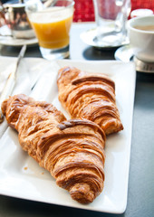 Breakfast with coffee