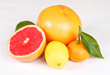 Fresh juicy grapefruits