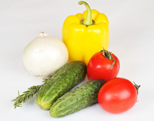 Fresh and juicy vegetables