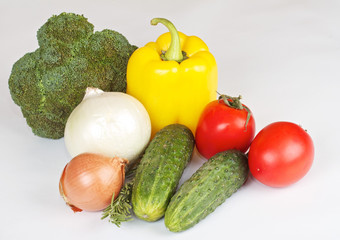 Fresh and juicy vegetables
