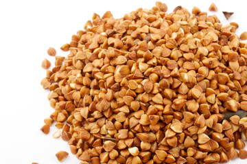 Buckwheat isolated on white