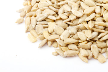 Sunflower seeds isolated