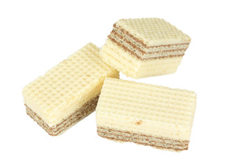 Wafers on a white background
