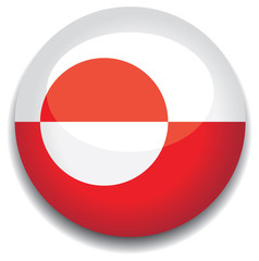 greenland flag in a button
