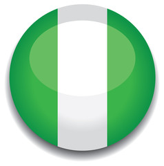 nigeria flag in a button