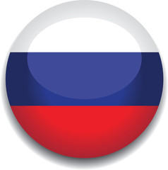 Obraz premium russia flag in a button