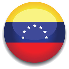 venezuela flag in a button