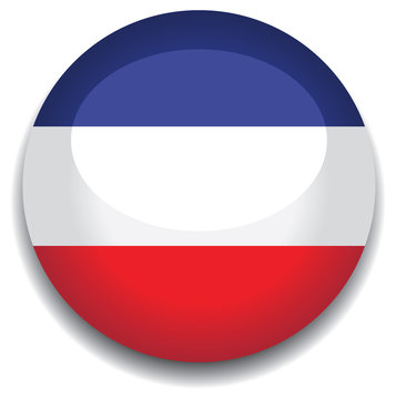 yugoslavia flag in a button