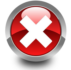 Cancel glossy icon