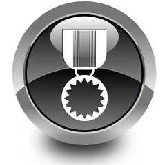 Medal glossy icon - 34454788