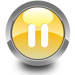 Pause glossy icon