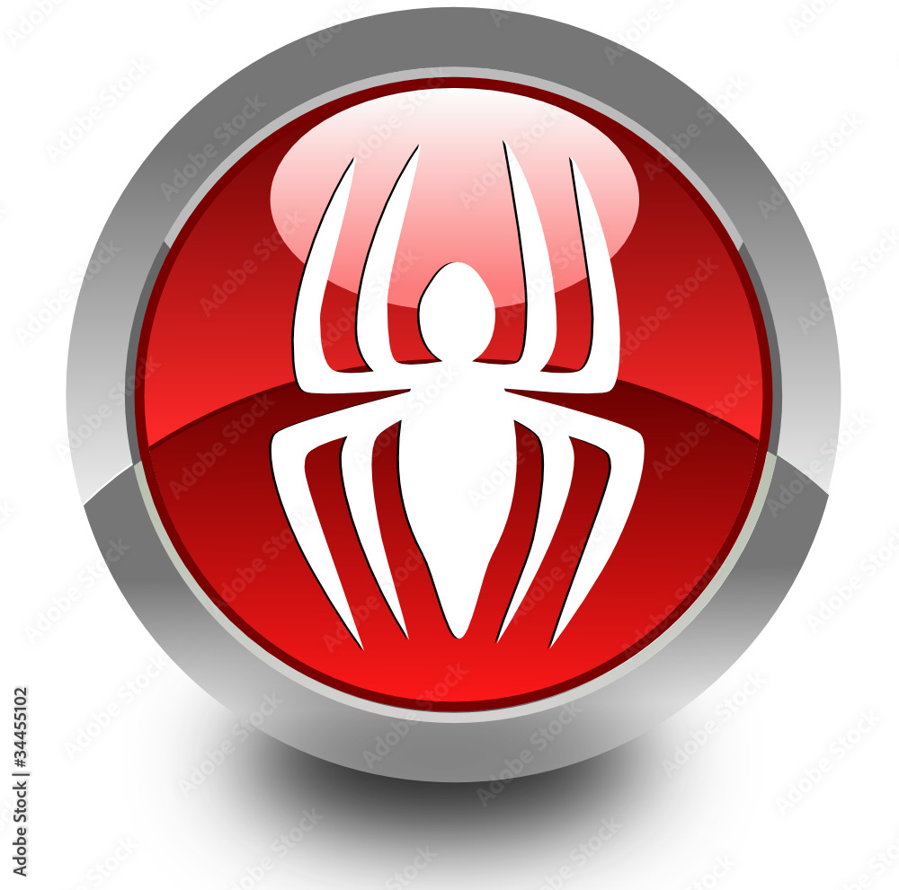 Poster spider glossy icon