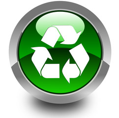 Obraz premium Recycle glossy icon