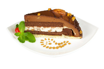 cake truffle with black chocolate