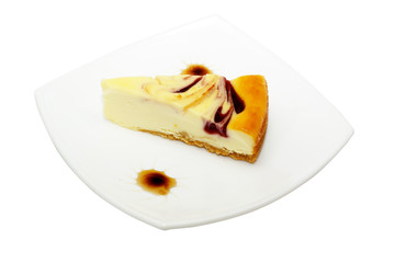 Gourmet slice of cheesecake