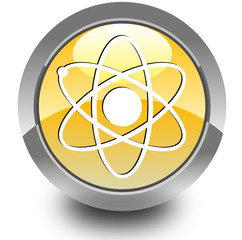 Atom glossy icon © castelberry