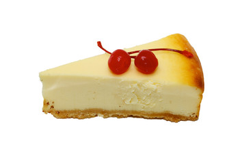 Gourmet slice of cheesecake