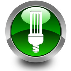 Light bulb glossy icon