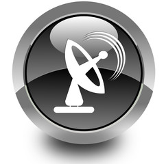 Satellite glossy icon