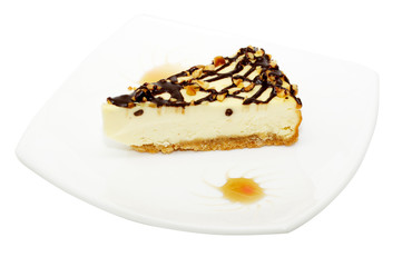 Gourmet slice of cheesecake