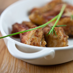 Roasted chicken legs with rosemary