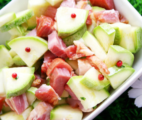 fleisch und Gemüse