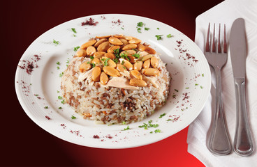 Almond rice.