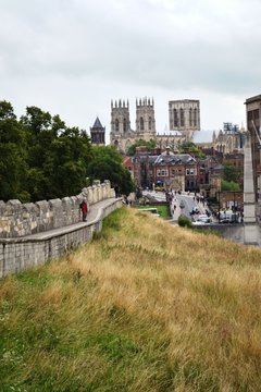 A View of York England from the Medieval City Walls