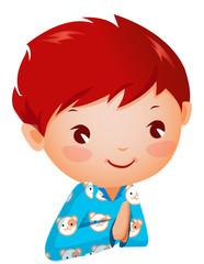 Close-up of boy praying