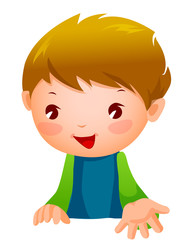 Close-up of boy smiling