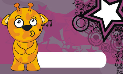 giraffe cartoon background4