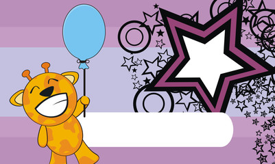 giraffe cartoon background1