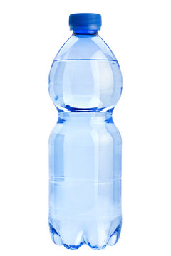 Plastic blue bottle