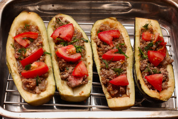 eggplant stuffed with meat