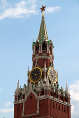 The Saviour (Spasskaya) Tower of Moscow Kremlin, Russia.