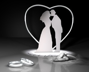 anelli e confetti matrimonio